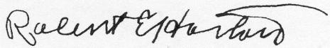 Signature - Robert E. Horton